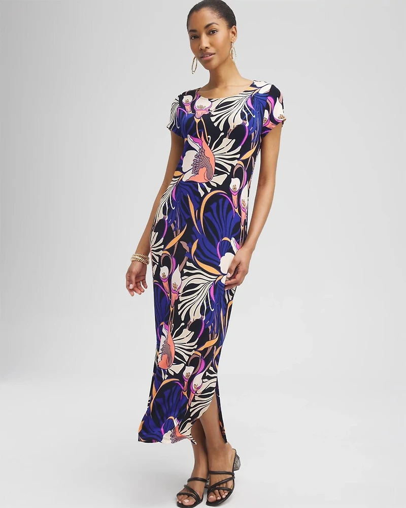 Petite Travelers™ Classic Floral Maxi Dress