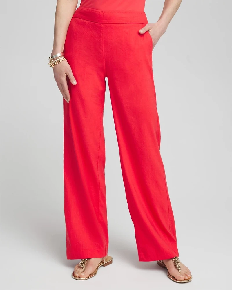 Linen Stretch Relaxed Pants