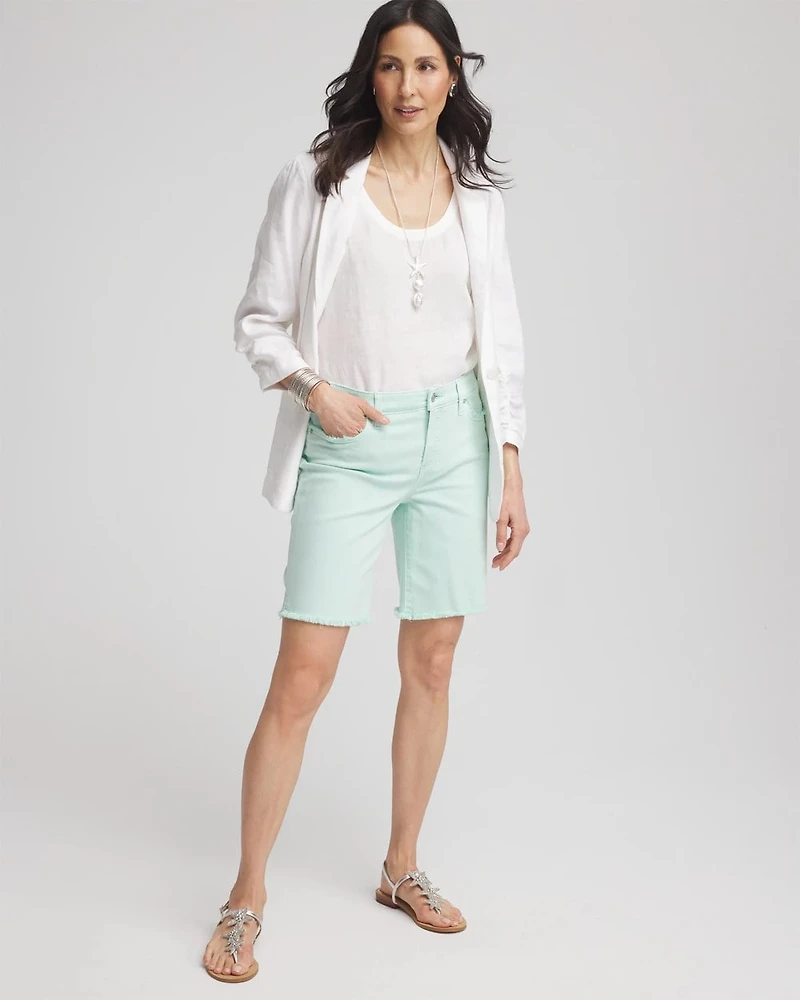 Girlfriend Fray Hem Shorts