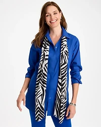 Zebra Animal Print Oblong Scarf