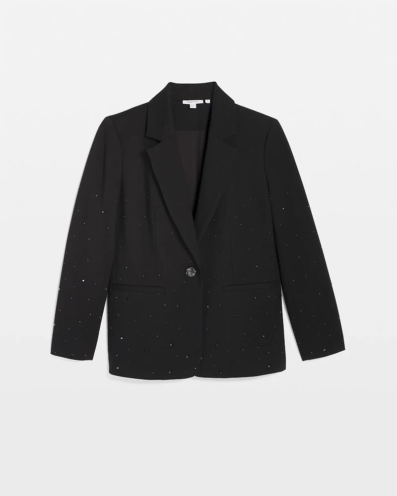 Rhinestone Embellished Blazer