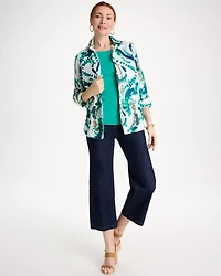 Printed No Iron Linen Shirt
