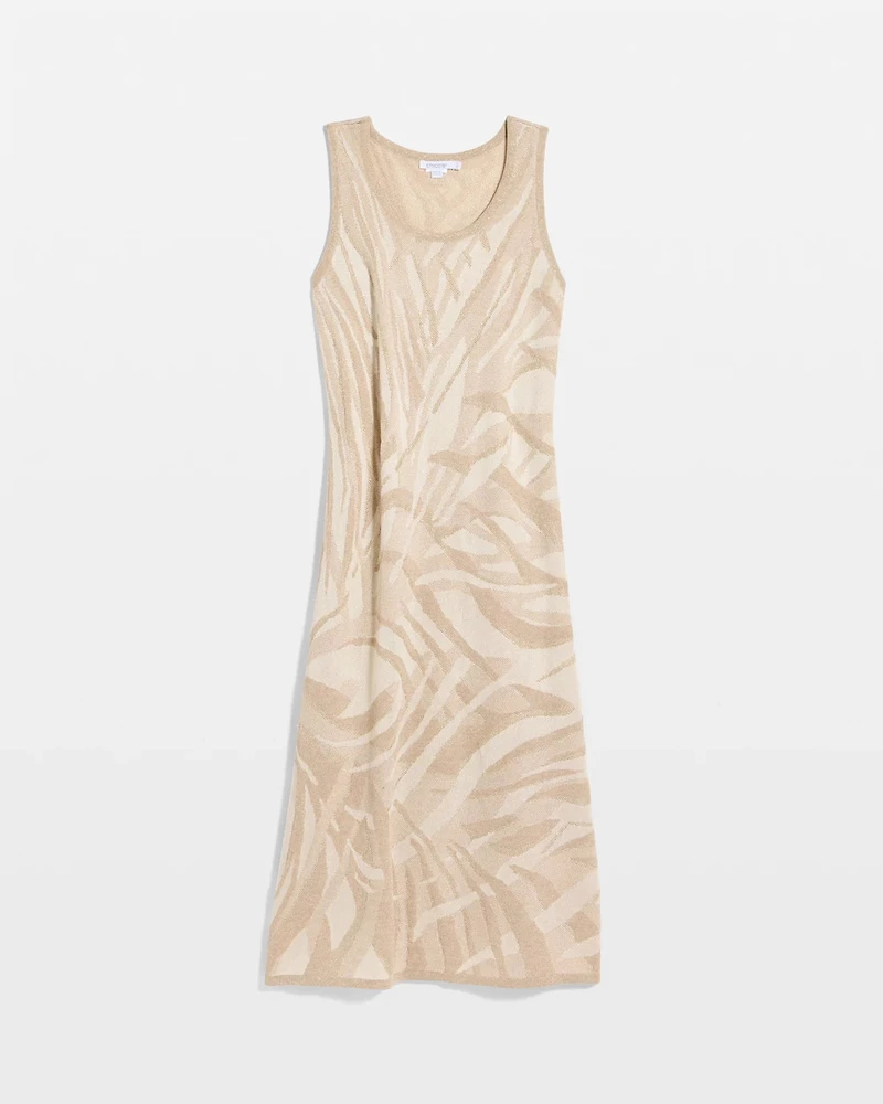 Knit Printed Sweater Dress