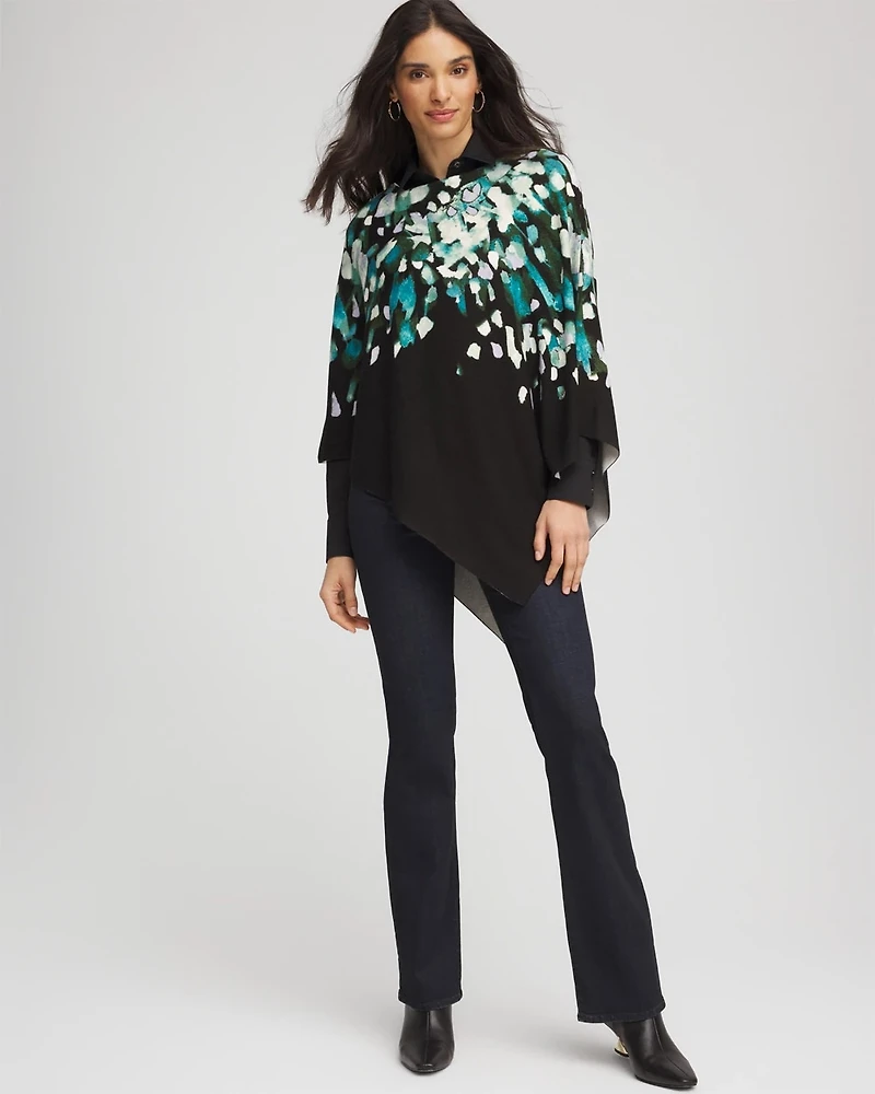 Convertible Knit Boatneck Poncho