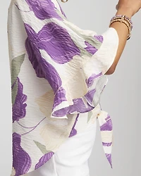 Ecovero™ Tie-Front Frill Sleeve Blouse