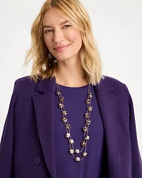 Cubed Tortoise Double-Strand Necklace