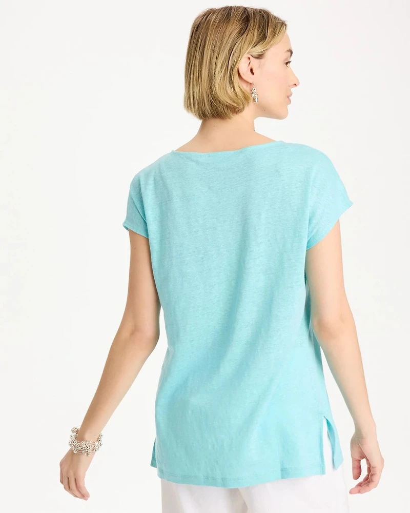 Linen Dolman Tee