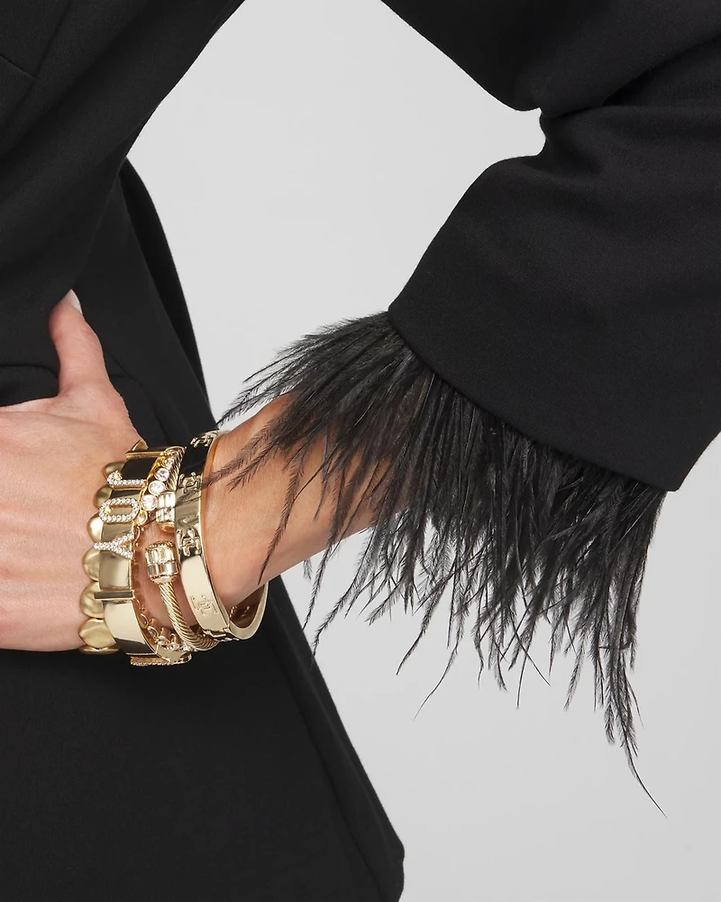 Feather Knit Blazer