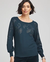 Heatset Embroidered Pullover