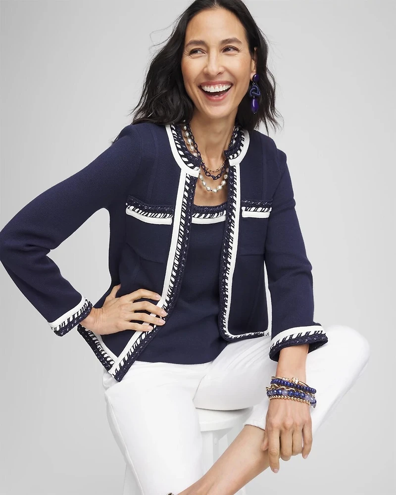 Contrast-Trim Lady Jacket