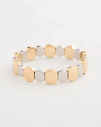 Mixed Metals Glam Stretch Bracelet
