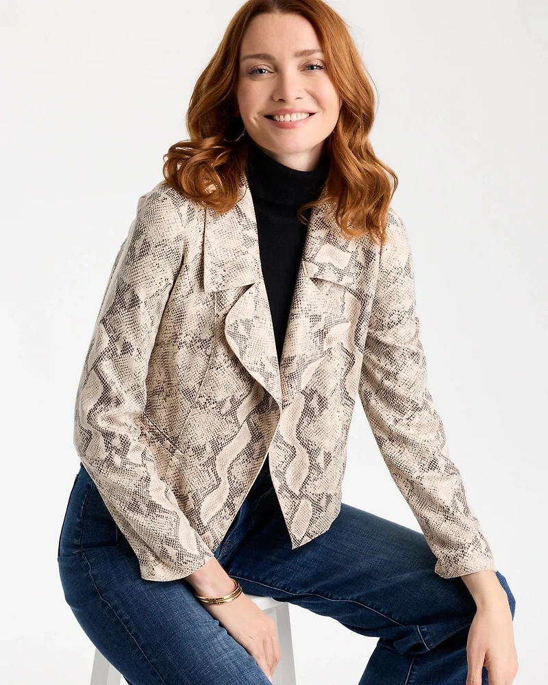 Python Animal Print Jacket