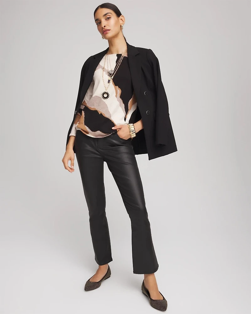 Ella Boatneck Intarsia Pullover Sweater