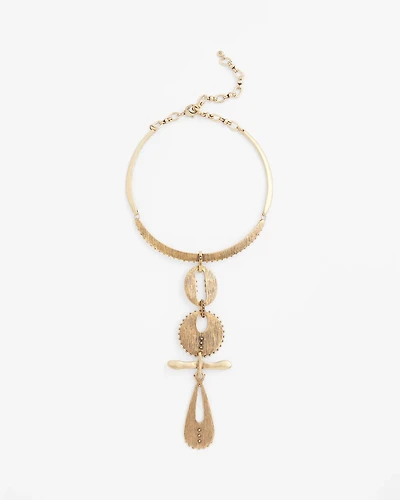 Vintage Gold Tone Statement Necklace