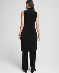 Travelers™ Maxi Mock-Neck Velvet Tunic