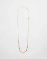 MagneticMix™ White Multistrand Necklace