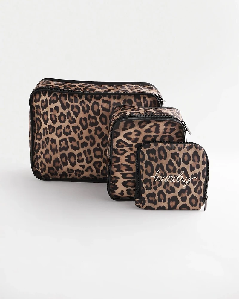 Leopard Print Packing Cubes Set