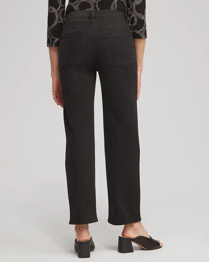 Petite High Rise Straight Jeans