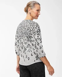 Zenergy Soft Essentials Animal Print Top