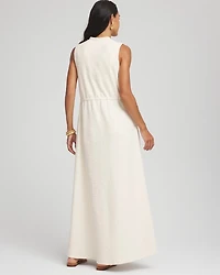 Sleeveless Tweed Maxi Dress