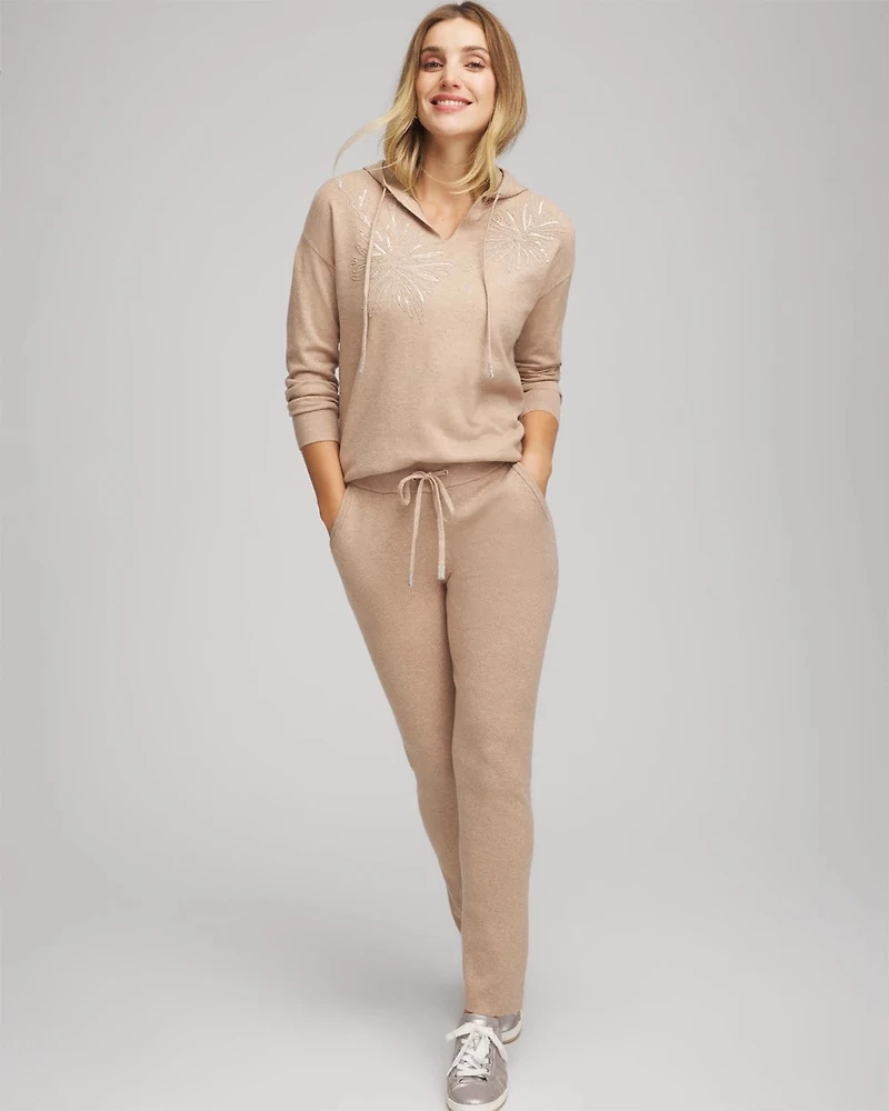 Zenergy® Luxe Embroidered Pullover Sweater