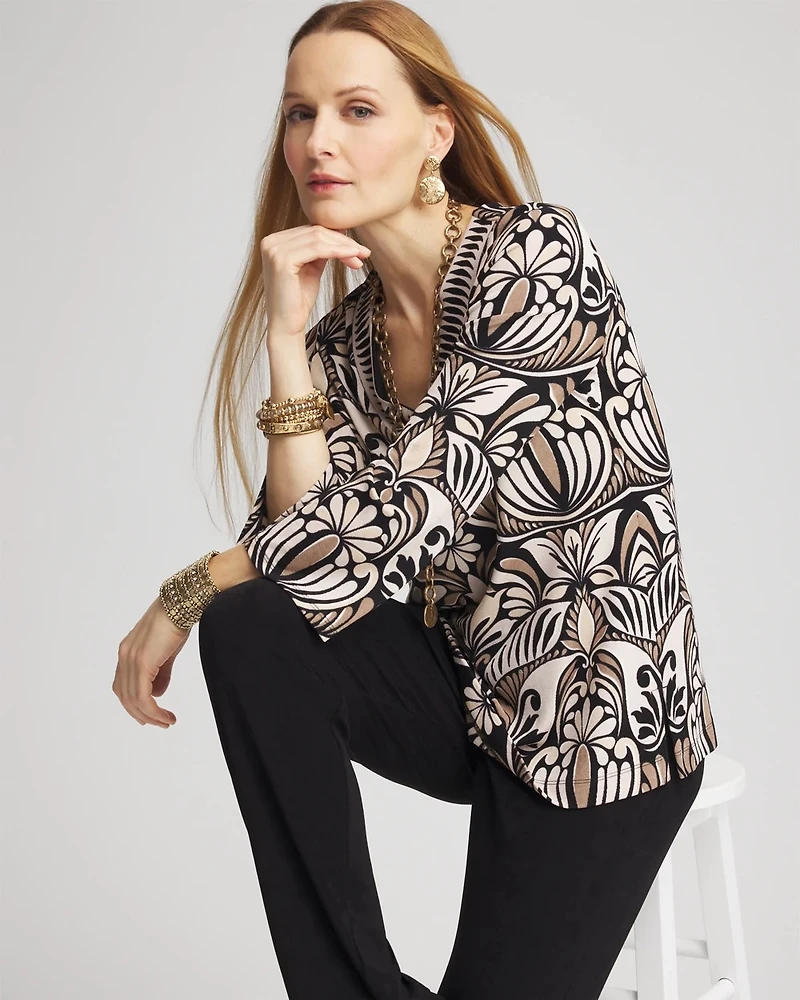 Travelers™ V-Neck Print Tunic