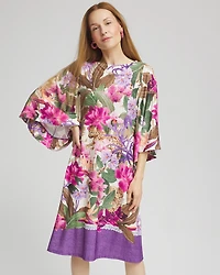 Island Angel-Sleeve Boat Neck Dress
