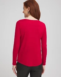 Caviar Bead Bateau Neck Sweater