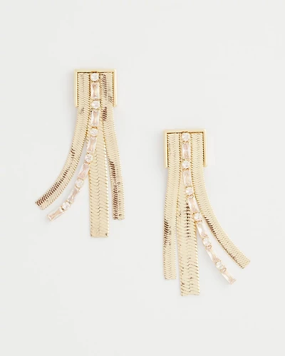 Snake Chain Linear Earrings