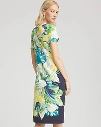 Twist-Front Knit Dress