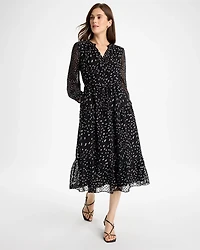 Clip Dot Maxi Dress