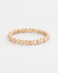 Blush Mini Circle Stretch Bracelet