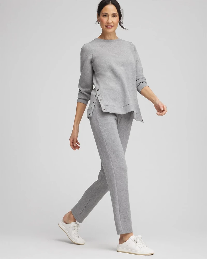 Zenergy® Scuba Heathered Tapered Ankle Pants