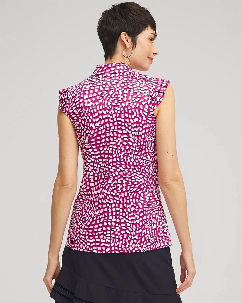 Zenergy® UPF Knit Ruffle Polo