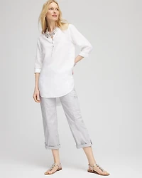 Poplin Cropped Pants