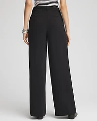 Crepe Pleated Relaxed Pants