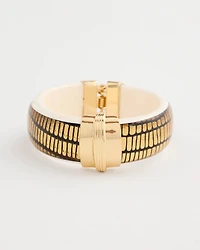 Animal Print Golden Hinge Bracelet