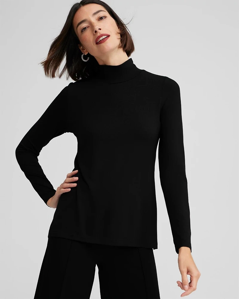 Touch of Cool™ Mockneck Layering Tee