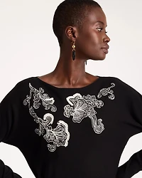 Embroidered Ella Pullover Sweater