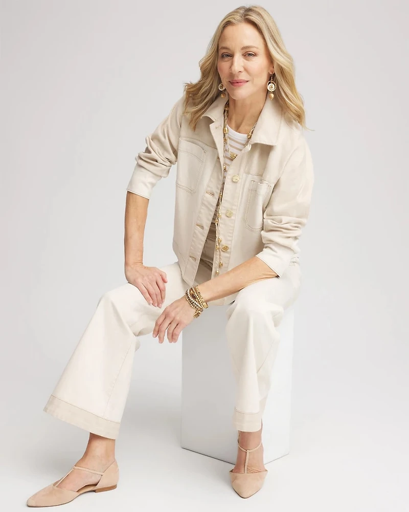 Colorblock Jean Jacket