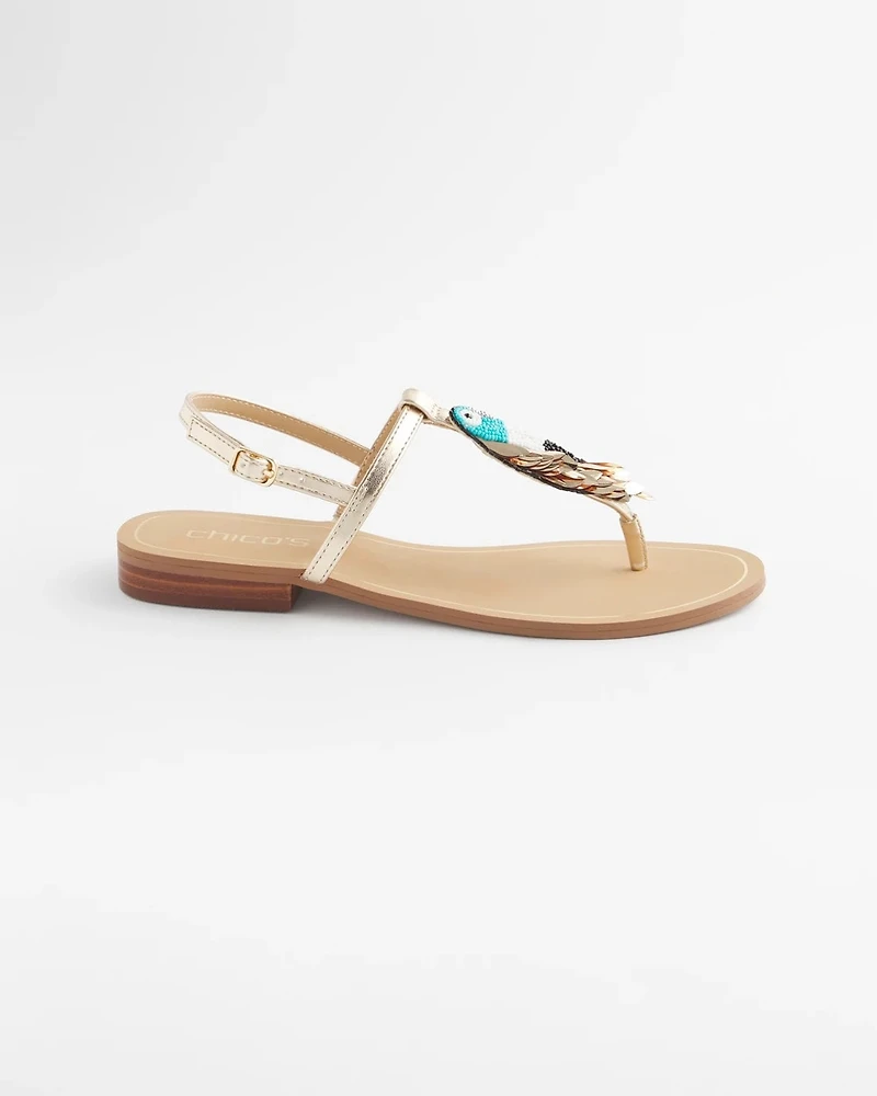 Beach Parrot T-Strap Sandals