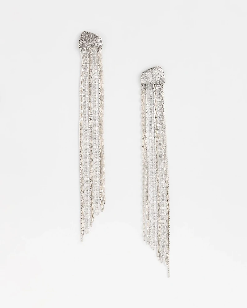No Droop® Silver-Tone Jellyfish Earrings