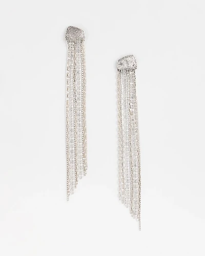 No Droop® Silver-Tone Jellyfish Earrings