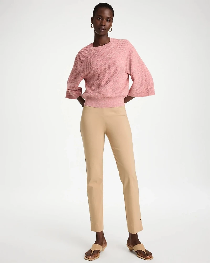 Brigitte™ Slim Button Hem Pants