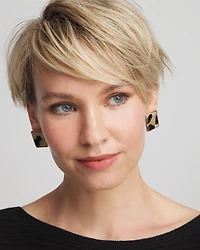 Chico's Originals Animal Square Stud Earrings