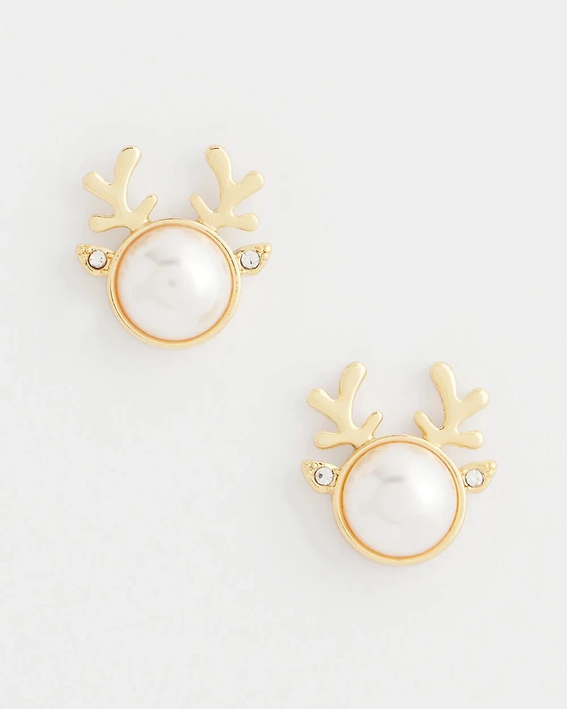 Reindeer Stud Earrings