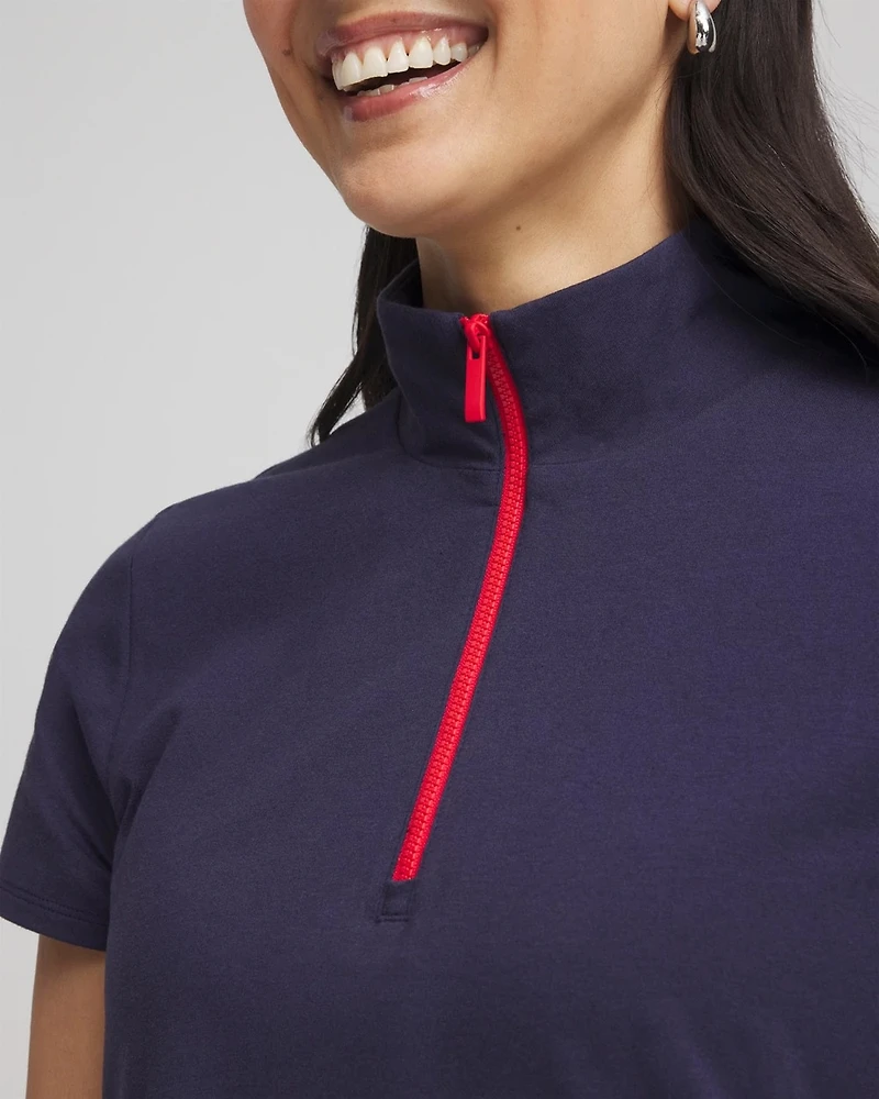 Zenergy® UPF Knit Half-Zip Dress