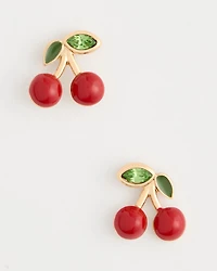Red Cherry Stud Earrings
