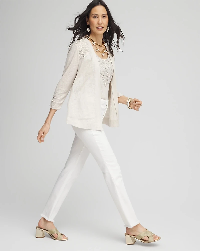 Lace Linen Cardigan