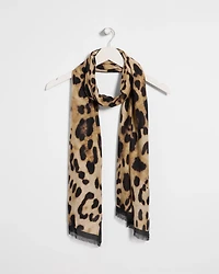 Animal Print Oblong Scarf